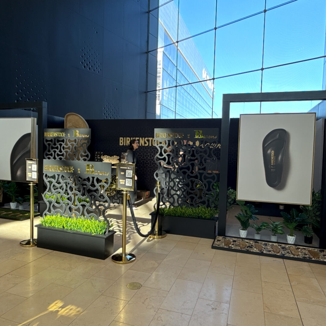 Birkenstock retail activation at Browns